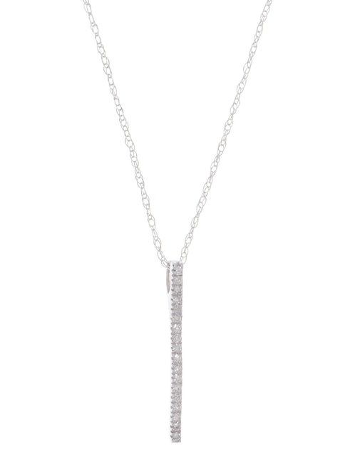 Collar de oro blanco 14 K 1