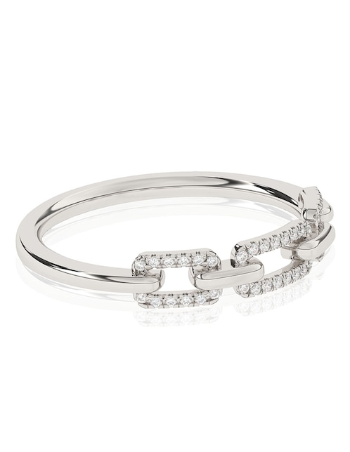 Anillo Stackis Fashion Band 14 k de oro diamante brillante