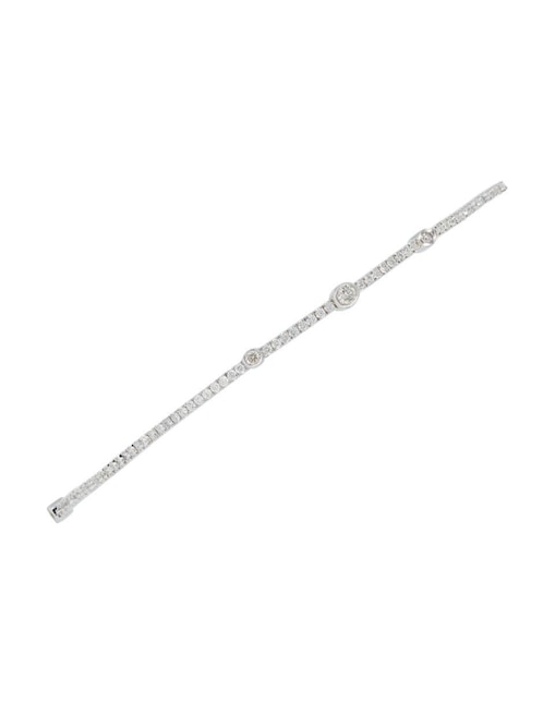 Pulsera Amore Mio de oro blanco con diamante 14 k Amore Mio!