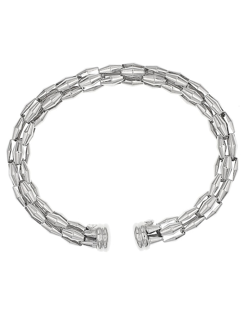 Pulsera de plata P 925 con acabado baño rodio 1