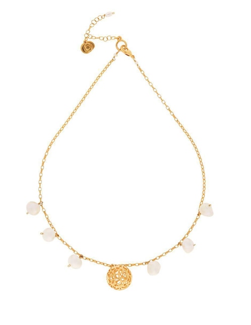 Collar Ablime Joyería Pelotita de baño de oro