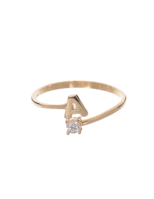 Solitario de oro 14 k 1
