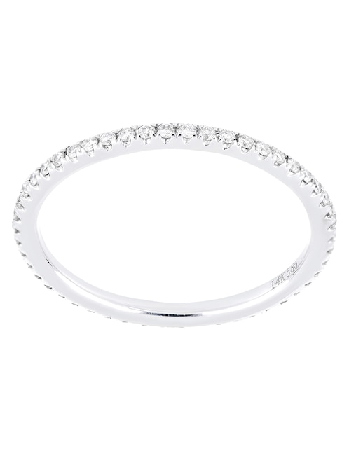 Anillo Valoro Piedras Naturales 14 k de oro blanco diamante brillante