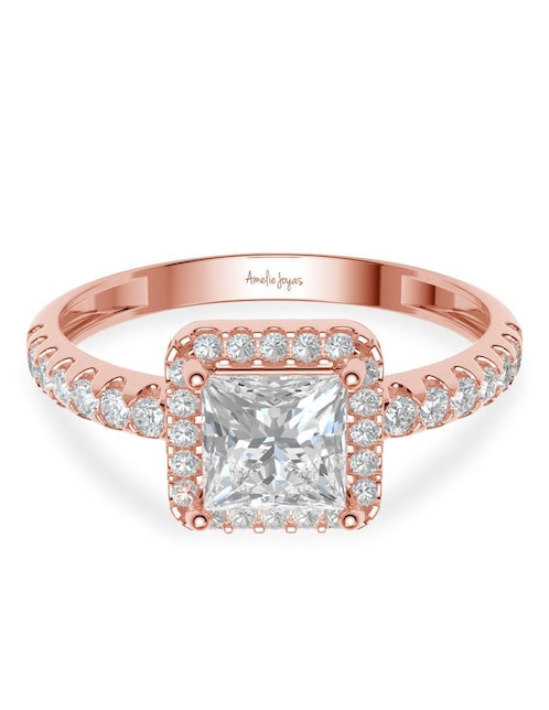 Anillo de compromiso de oro 14 k 1