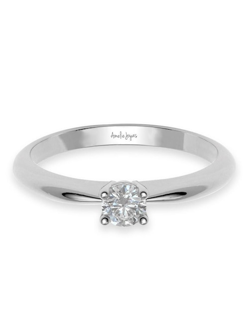 Solitario de oro 14 k 1