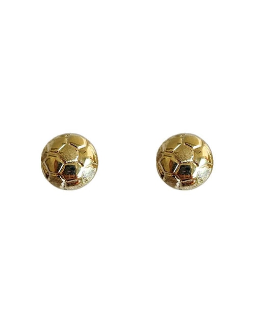 Broqueles de balón Punto Metálico de oro con acabado brillante