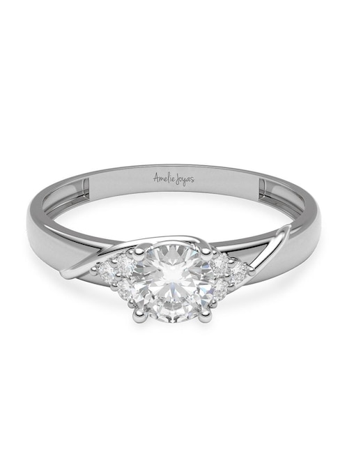 Anillo de compromiso de oro 14 k 1
