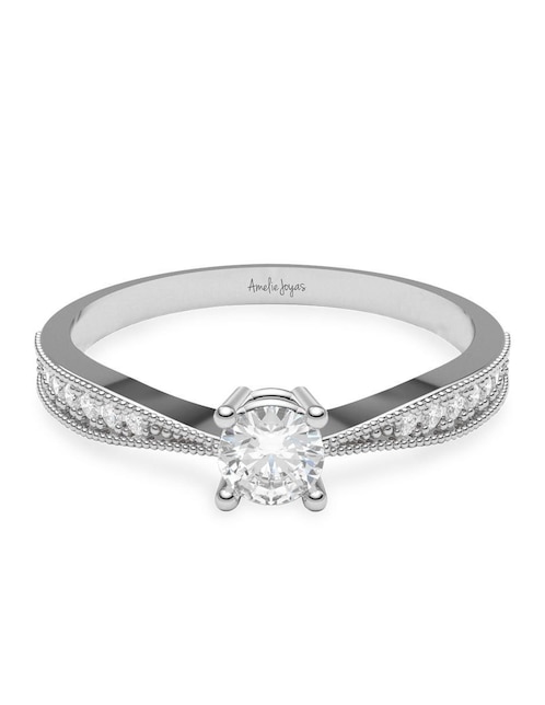 Anillo de compromiso de oro 14 k 1
