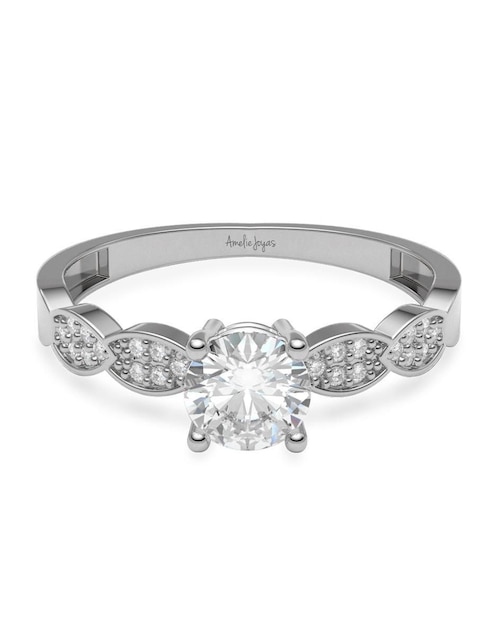 Anillo de compromiso de oro 14 k 1