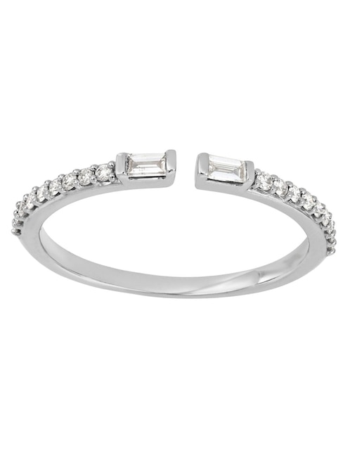 Anillo Bony Levy 18 k de oro blanco diamante brillante