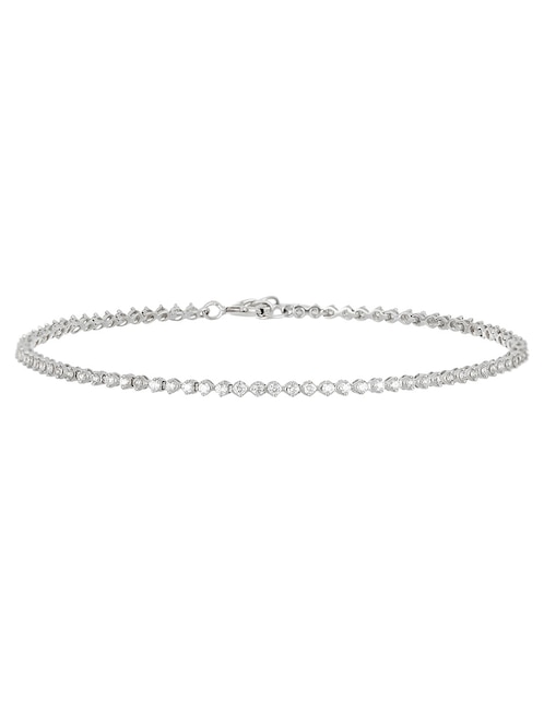 Pulsera de oro blanco 18 K con acabado brillante 1