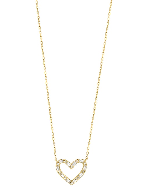 Collar de corazón de oro 18 K 1