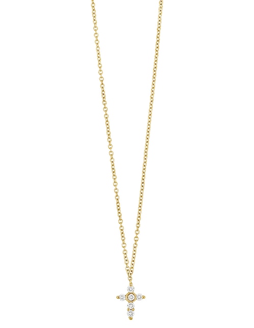 Collar de cruz Bony Levy de oro 18 K