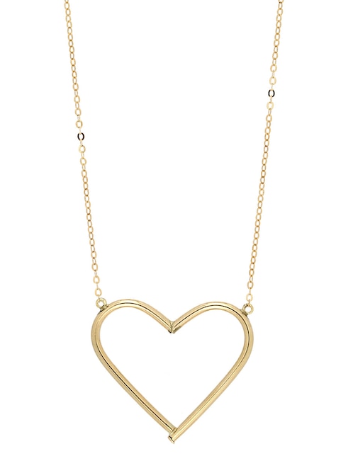 Collar de corazón de oro 18 K