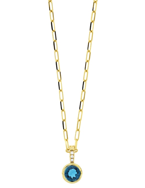 Colgante y dije de oro 18 k topacio 1