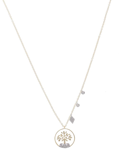 Collar de árbol de oro amarillo 14 K 1