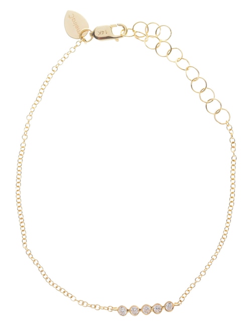 Pulsera de oro 14 K con acabado pulido 1