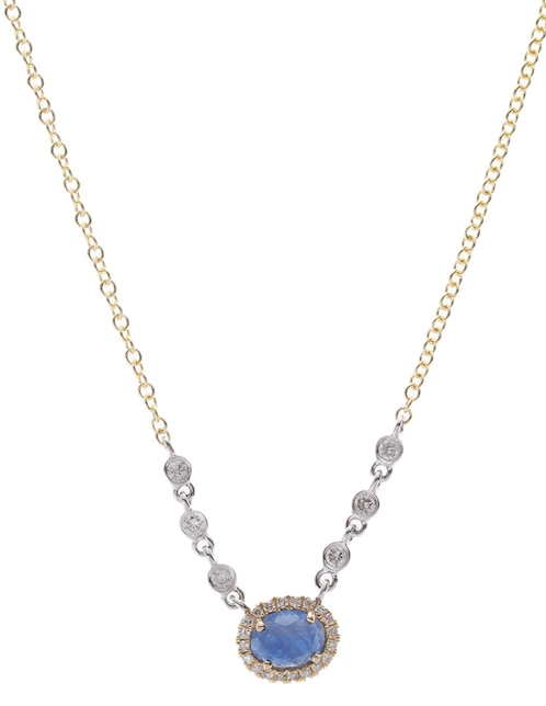 Collar ovalado de oro 14 K