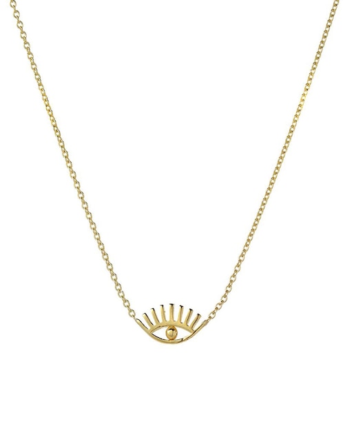Collar de ojo de oro amarillo 14 K 1