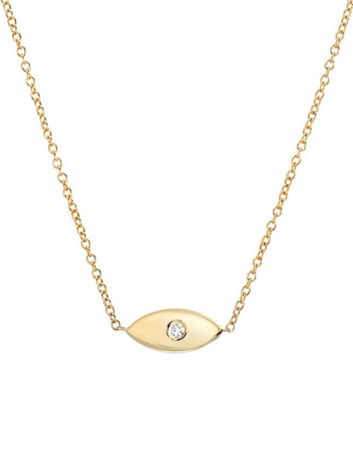 Collar de ojo de oro 14 K 1