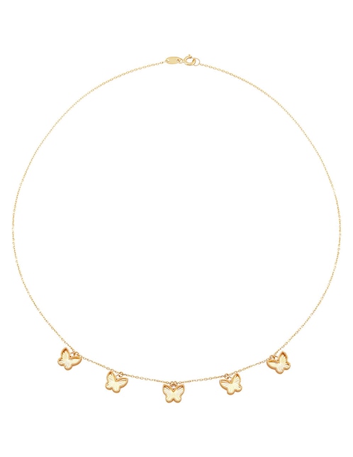 Collar de mariposa de oro 14 K 1