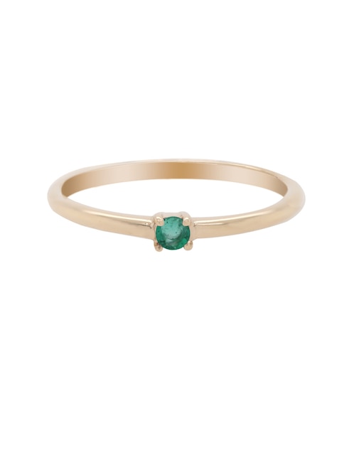 Anillo Promesas 14 k de oro brillante 1