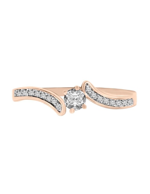 Solitario de oro 14 k Lauretta diamante 1