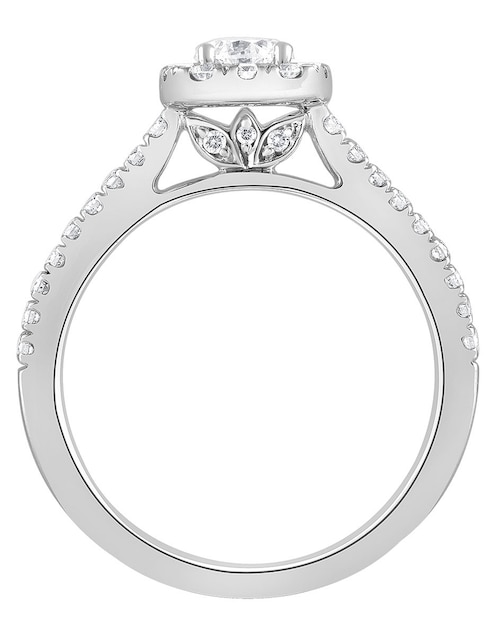 Anillo de compromiso de oro 14 K Ayla diamante de laboratorio
