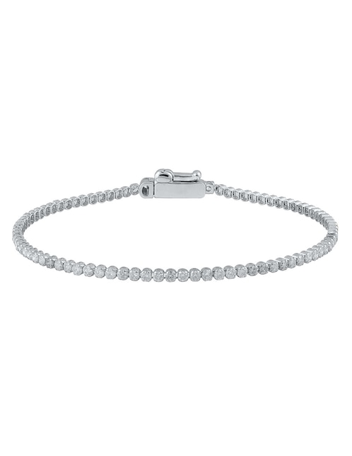 UNIQUE DESIGNS Brazalete Ayla de oro 14 k con acabado pavé