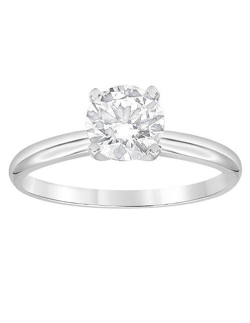 Anillo de compromiso de oro 14 K Ayla diamante de laboratorio