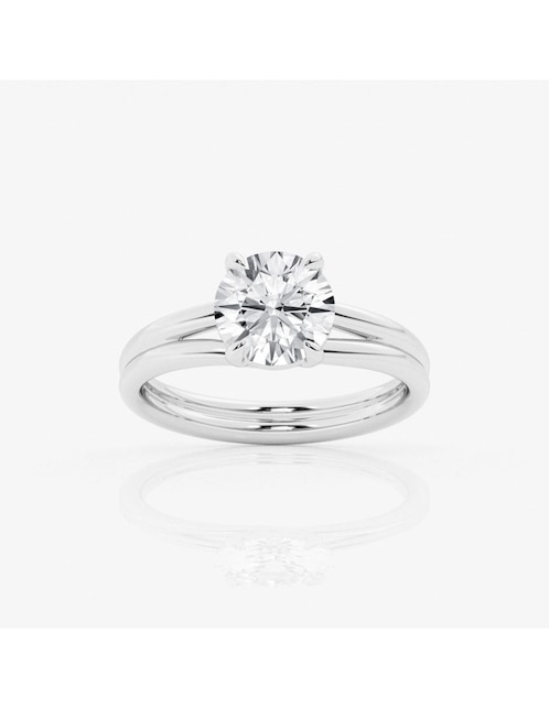 Anillo de compromiso oro 14 k Ayla diamante de laboratorio