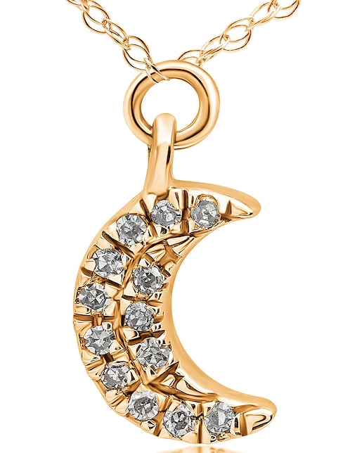 Collar de luna Jayda de oro amarillo 14 K