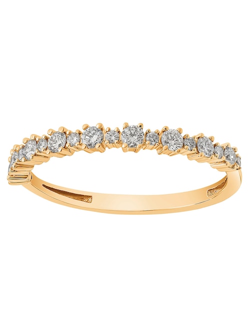 Anillo de compromiso de oro 14 k diamante 1