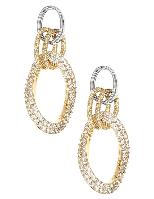 Aretes Silvex Spa de plata P 925 con acabado pavé circonita