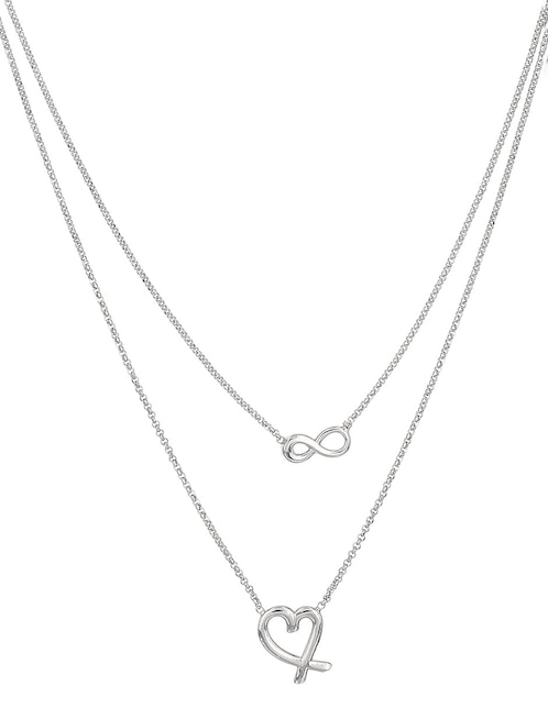 Collar de corazón de plata P 925 1