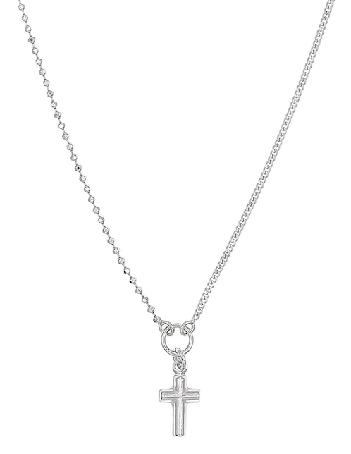 Collar de cruz de plata P 925 1