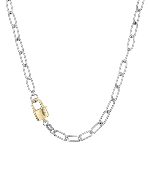 Collar de candado de plata P 925 1