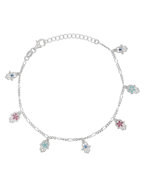 Pulsera Silvex Spa de plata con acabado pulido