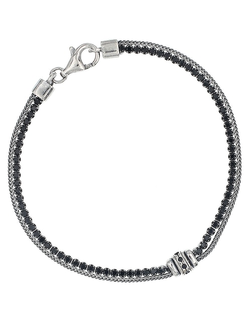 Pulsera de plata con acabado pulido 1