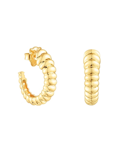 Aretes Tous Virtual Garden con acabado espejo