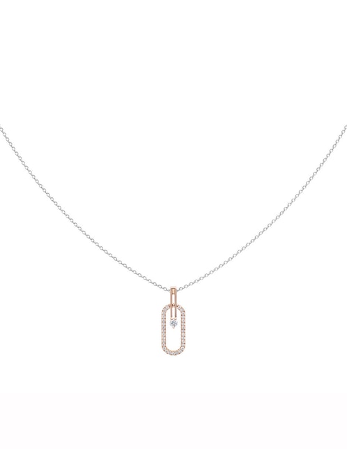 Collar ovalado de oro 14 K 1