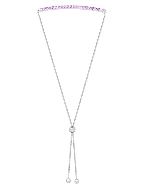 Brazalete Riccardo Orsato de oro blanco 14 K con acabado pavé