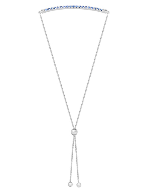 Brazalete Riccardo Orsato de oro blanco 14 K con acabado pavé