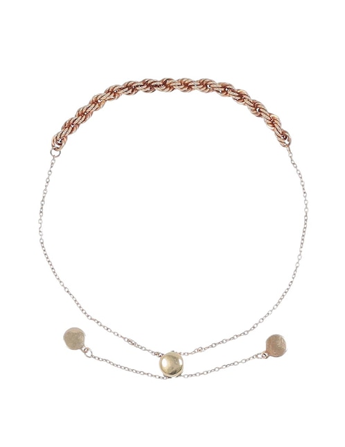 Pulsera de oro 14 K con acabado brillante 1