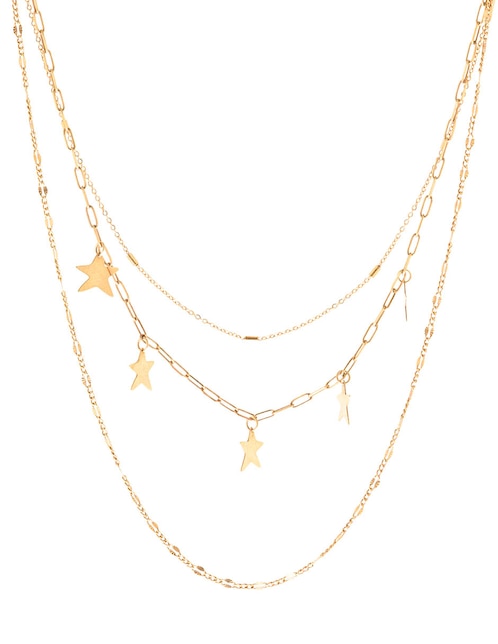 Collar de estrella de oro 14 K 1