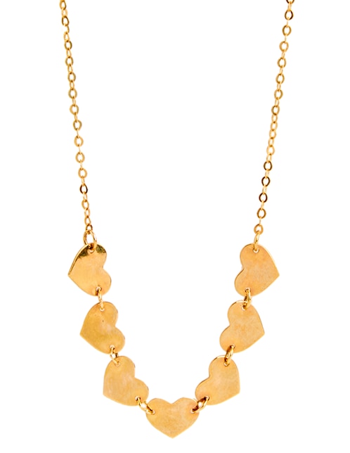 Collar de corazón de oro 14 K 1
