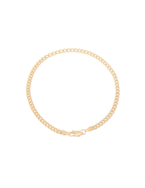 Pulsera de oro 14 K con acabado liso 1