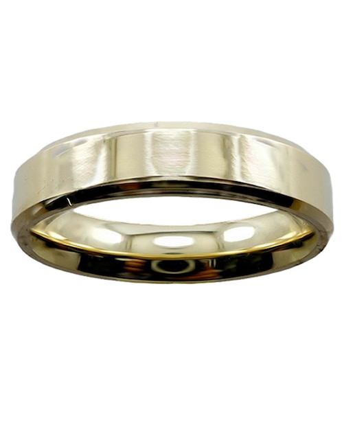 Argolla de oro amarillo 14 k Delux 1