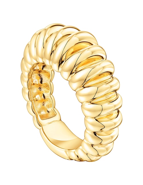 Anillo Tous Virtual Garden P 925 de plata vermeil brillante