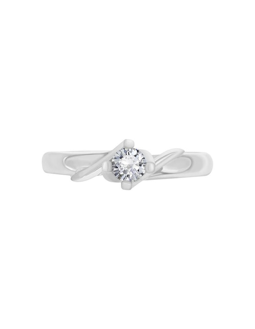 Solitario de oro 14 k Enya diamante 1